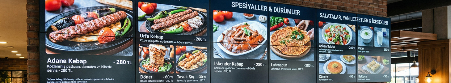 Büyük Ölçekli Menü Kullanımı