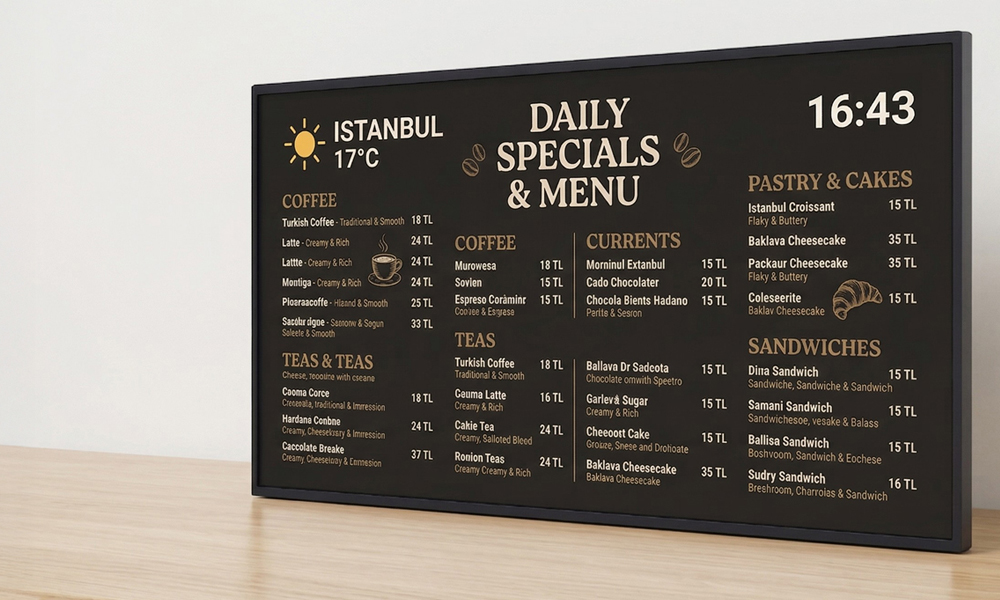 Digital Menuboard Lösungen