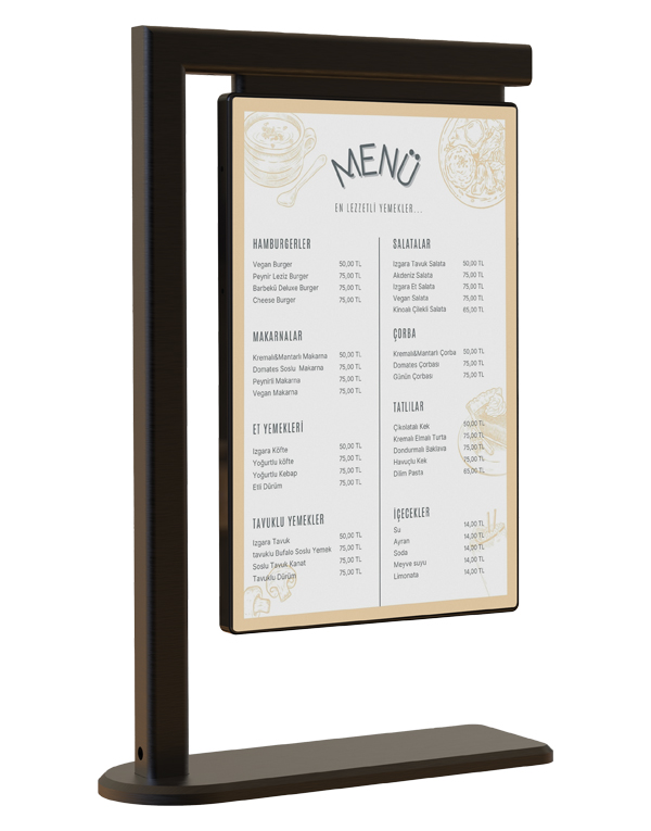 Electronic Tabletop Menu