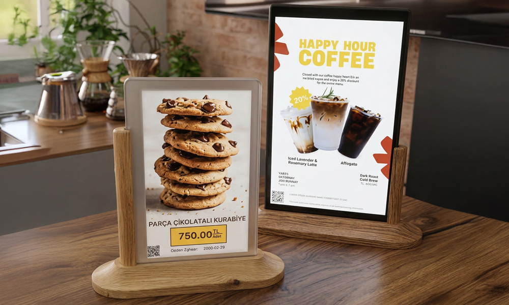 Electronic Tabletop Menu