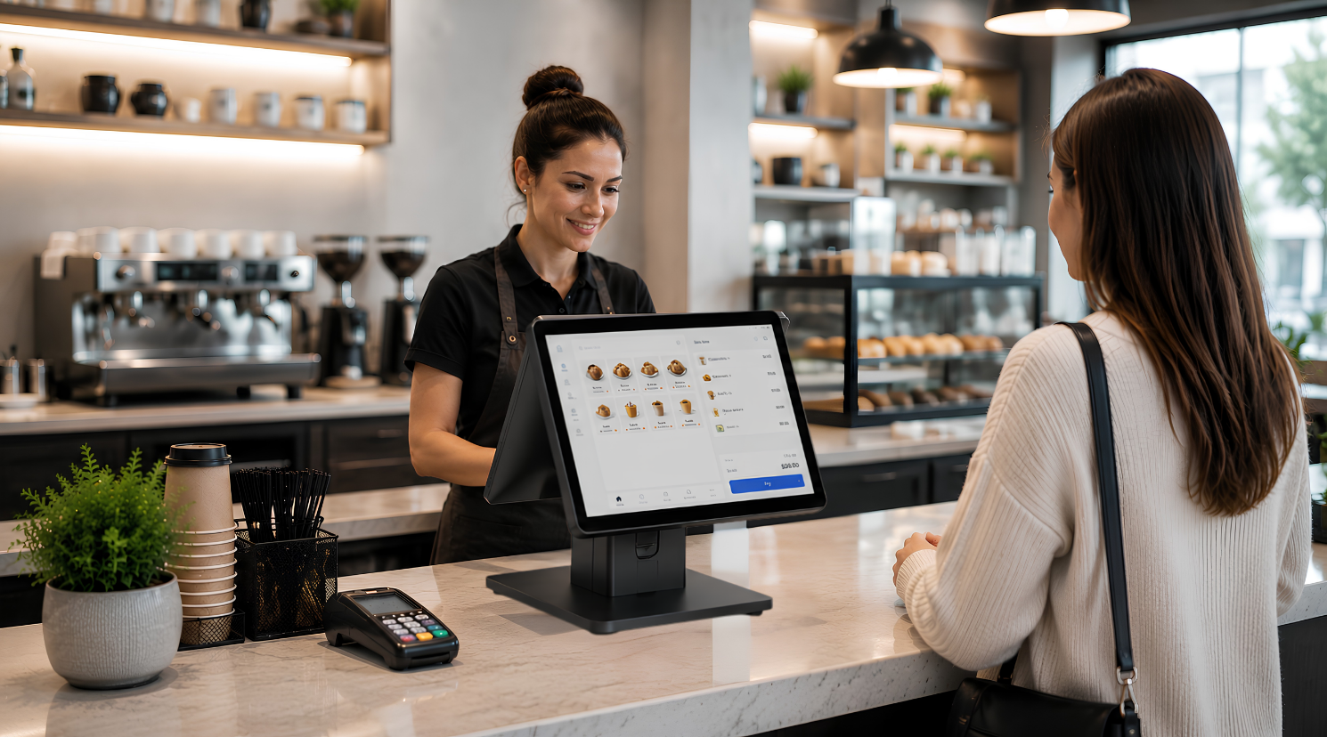 Stem de POS-opstelling af op de applicatie