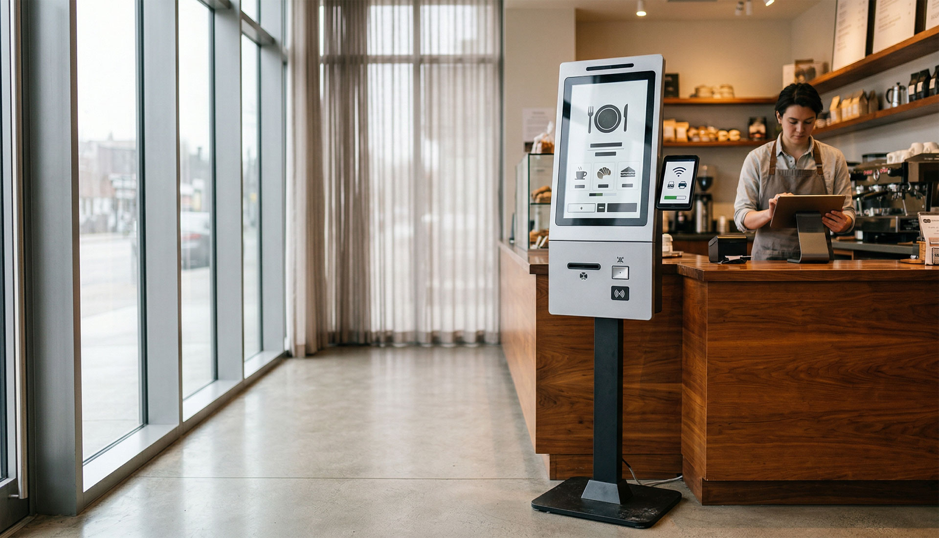 Speed up checkout with self-service kiosks.