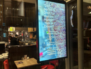 Menureen Horeca Digital Signage References Cafe Restaurants